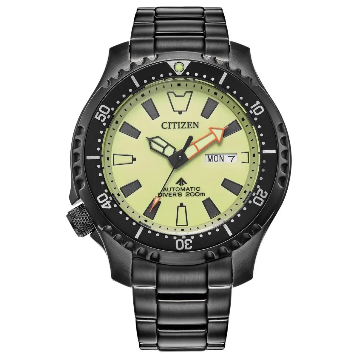 Citizen Promaster Dive Automatic Men`s Calendar Black Watch 44MM NY0155-58X
