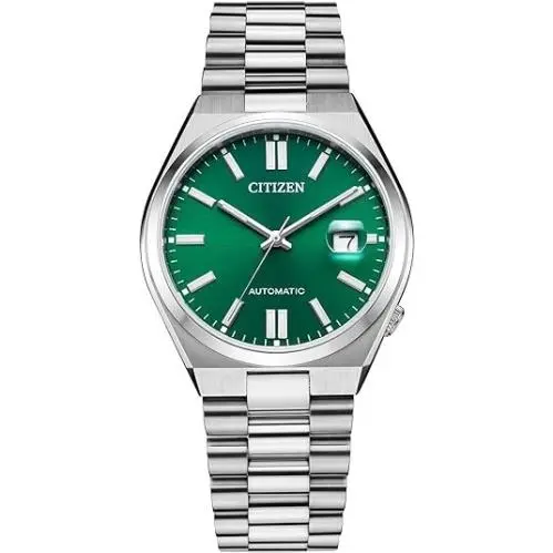 Tsuyosa Automatic Men`s Stainless Steel Green Dial Watch NJ0150-56X by Citizen