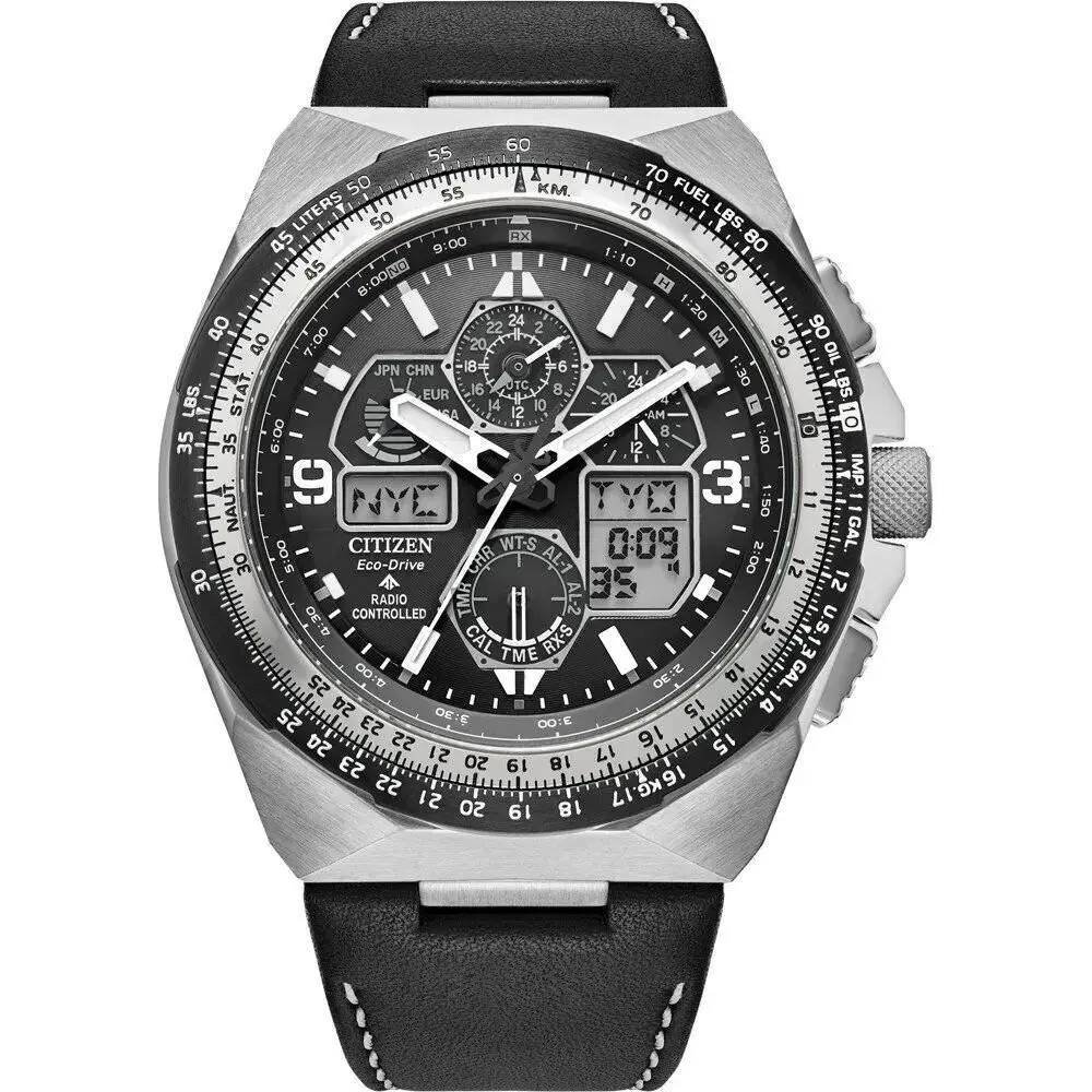 Citizen Black Mens Analogue-digital Watch Promaster Skyhawk A-t JY8149-05E
