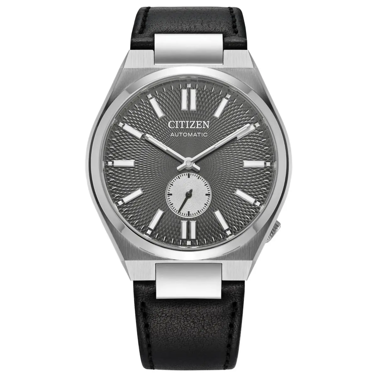 Citizen Tsuyosa Small Second Automatic Textured Gray Dial Mens Watch NK5010-01H
