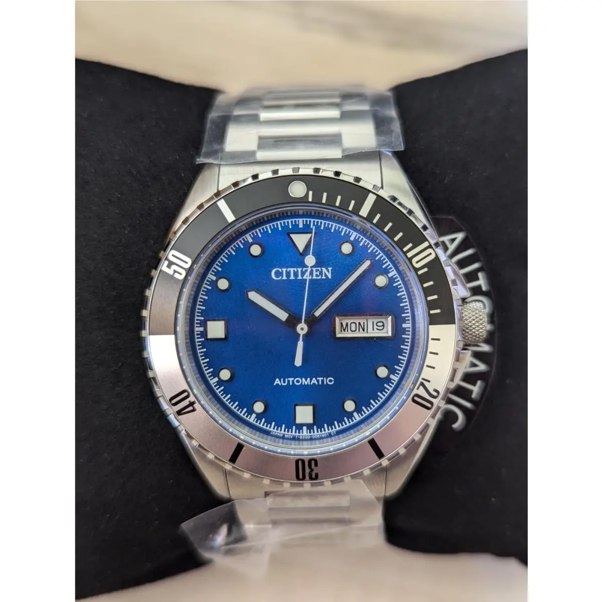 Citizen Automatic Sapphire Crystal Blue Dial NH7530-52M Sports Watch