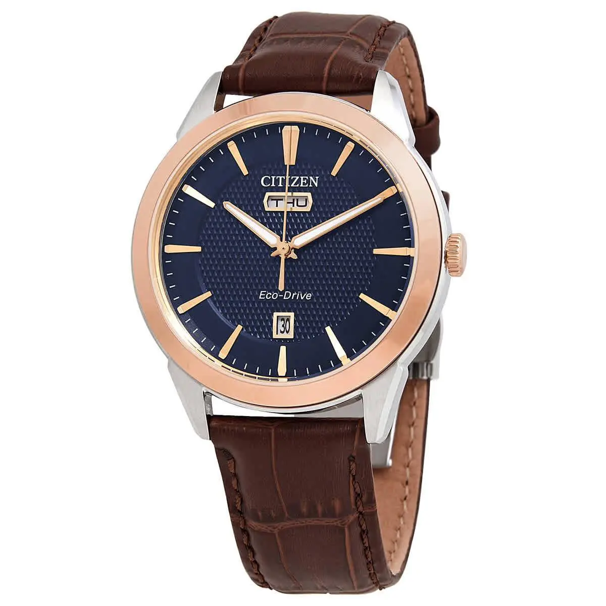 Citizen Eco-drive Navy Dial Men`s Watch AW0096-06L