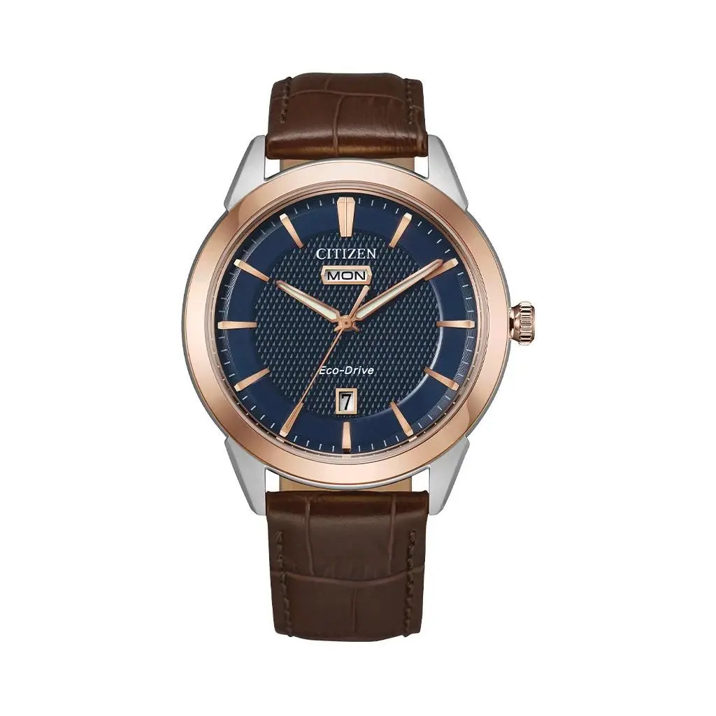 Men`s Eco-drive Gold Pvd Stainless Steel Watch - AW0096-06L by Citizen