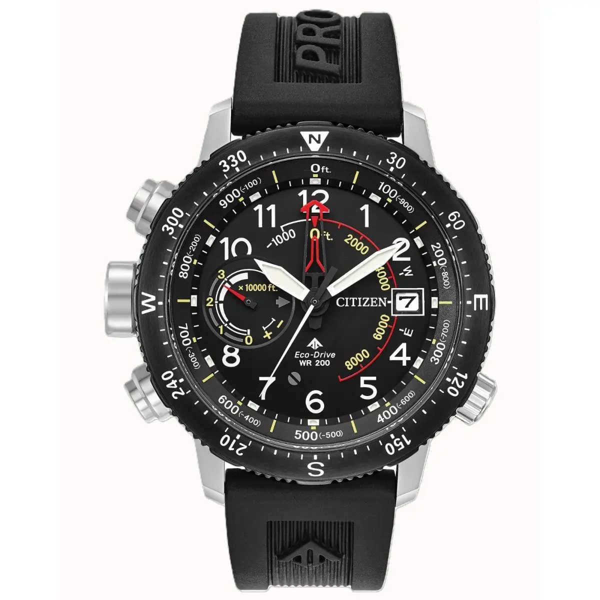 Citizen Watch Men Promaster Altichron BN5058-07E - Dial: Black, Band: Black, Bezel: Black