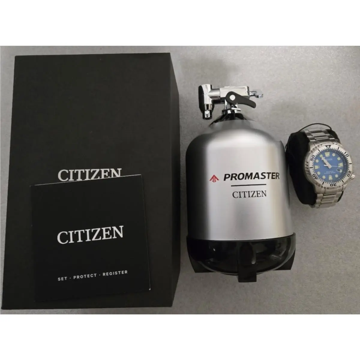 Citizen Men`s Eco-drive Promaster Dive Watch Light Blue Dial Model: BN0165-55L
