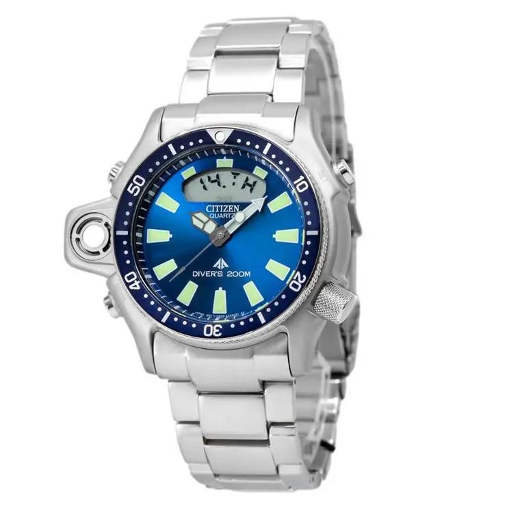 Citizen Aqualand Promaster Blue Dial JP2000-67L Diver Watch Depth Sensor Alarm
