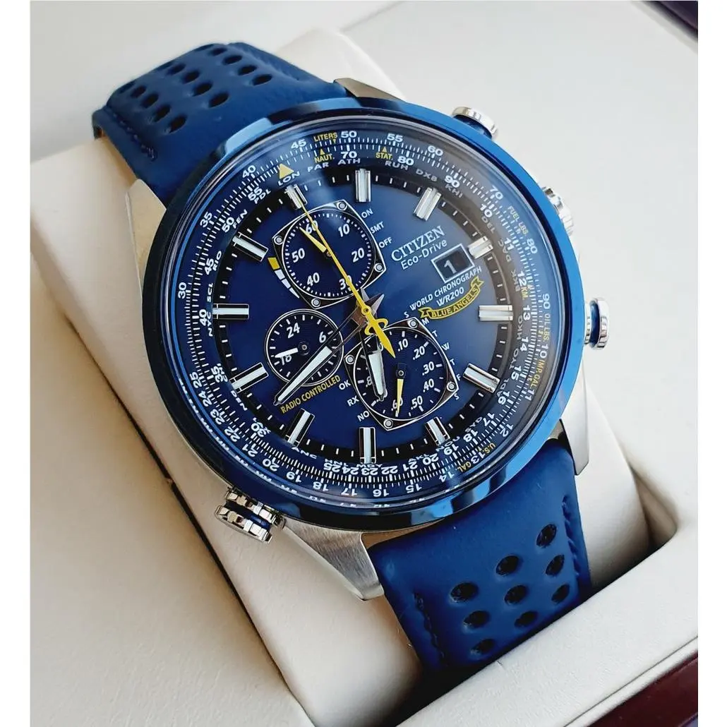 Citizen Blue Angels A-t Eco-drive Radio Controlled AT8020-03L Men`s Watch
