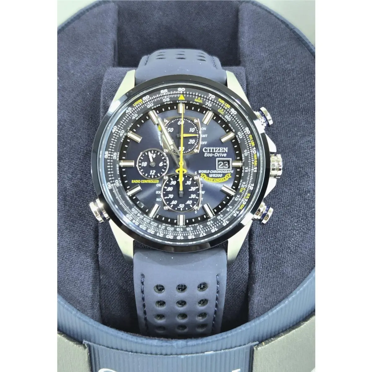 Citizen Eco Drive Blue Angels Blue Men`s Watch - AT8020-03L