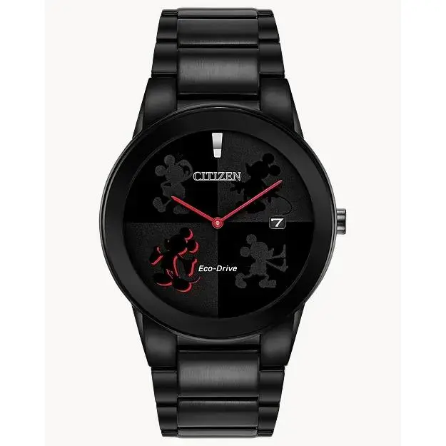 Eco-drive Men`s Disney Mickey Mouse Black Watch AU1069-57W by Citizen