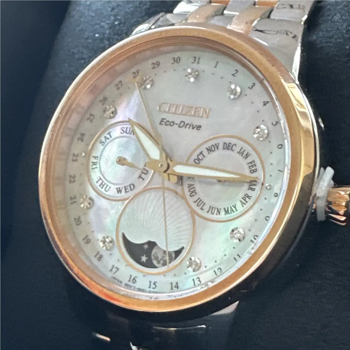 Women`s Classic Month Day Date Eco-drive Silver Watch 37 MM FD0006-56D by Citizen