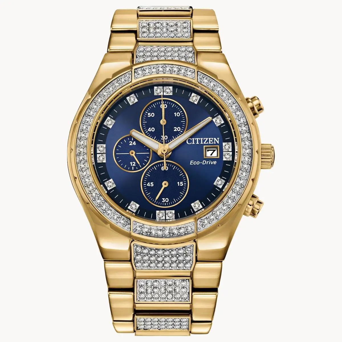 Citizen Crystal 42mm Gold Stainless Steel Model: CA0752-58L