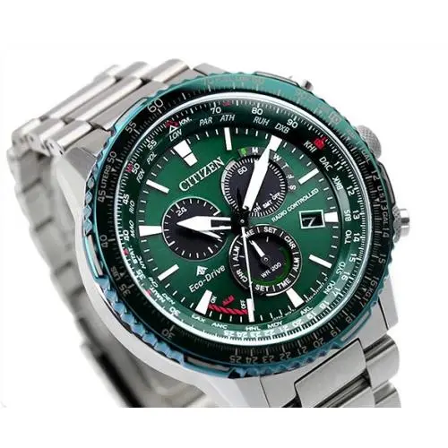 Citizen Promaster Sky Green Dial Sapphire Radio Controlled Eco-drive CB5004-59W