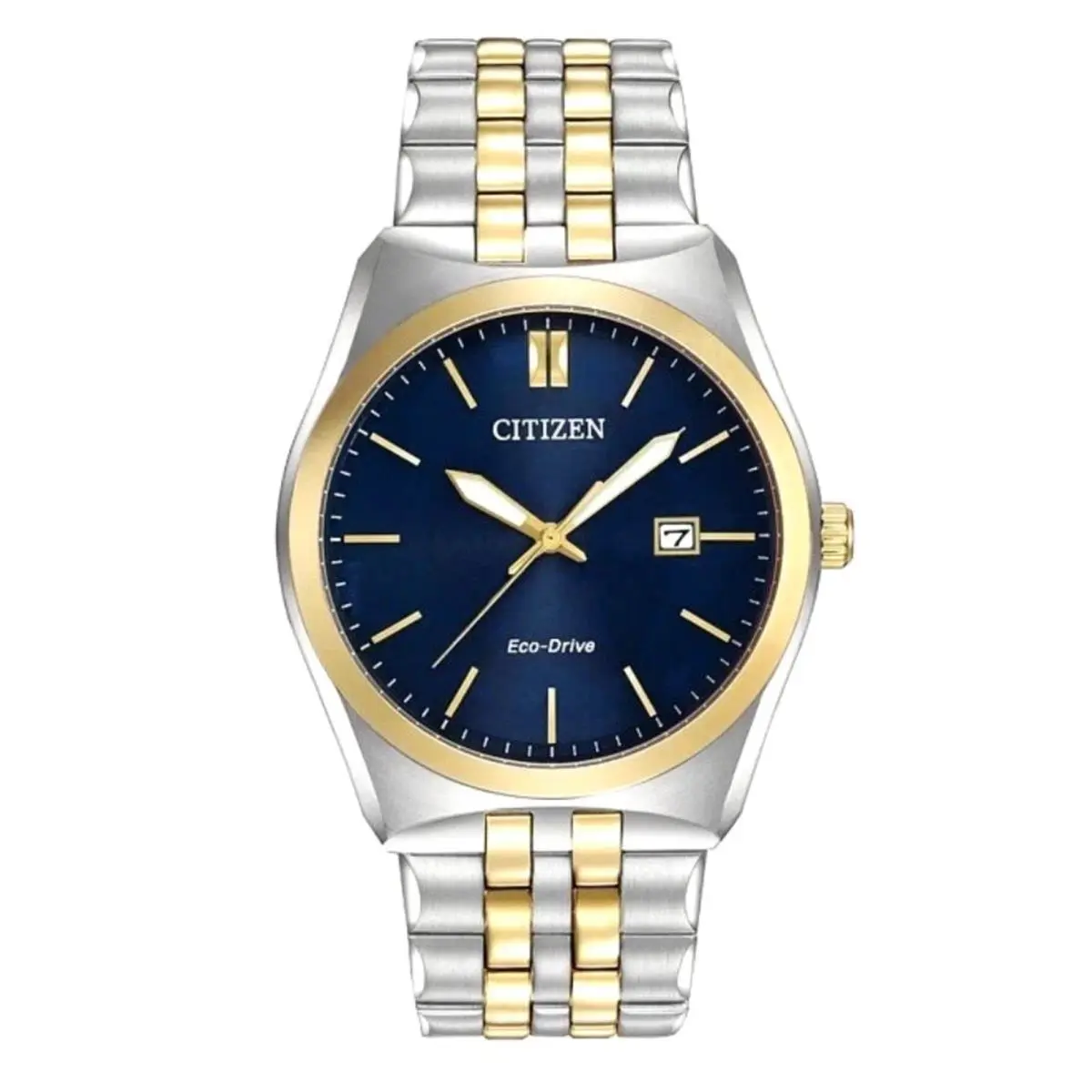 Citizen Men`s Corso Eco-drive Blue Dial Two-tone Men`s Watch - BM7334-58L - Dial: Blue, Band: Multicolor