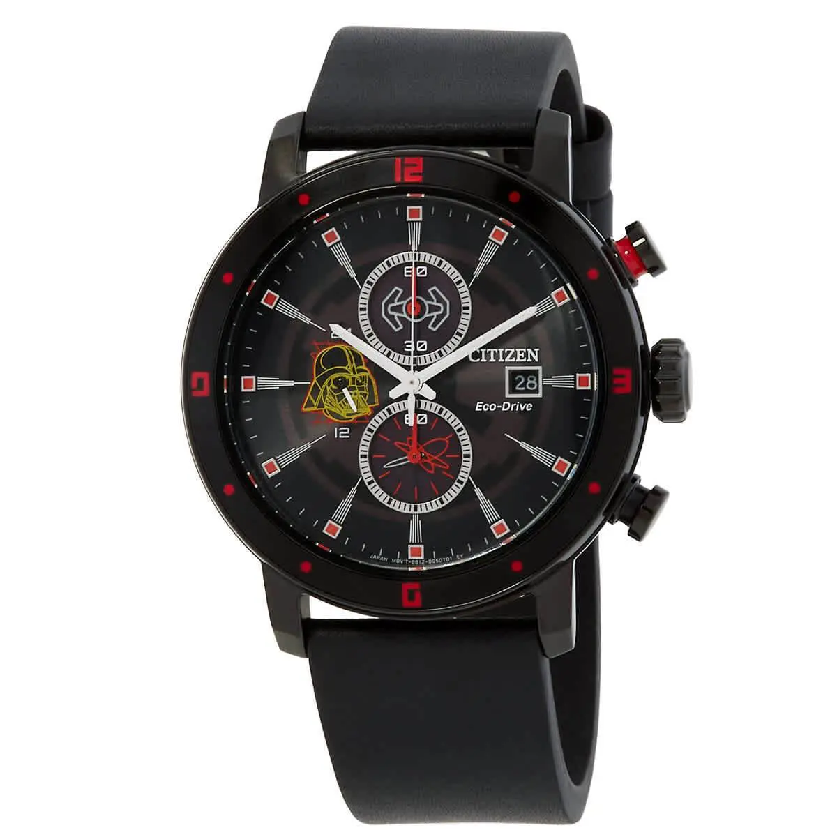 Citizen Star Wars Darth Vader Black Dial Chronograph Watch CA0769-04W - Black