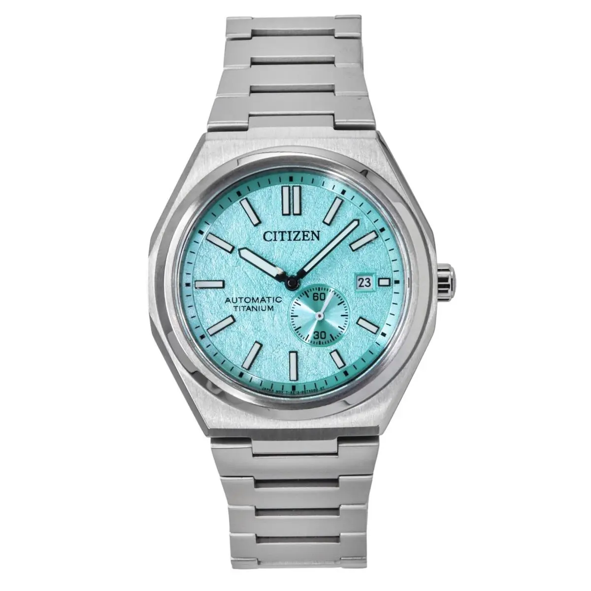 Citizen Zenshin Super Titanium Light Blue Dial Automatic NJ0180-80M Mens Watch