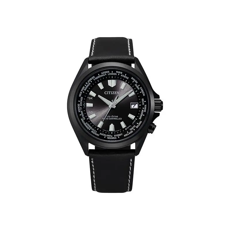 Radio Controlled Sapphire World Time Black Dial Men`s Watch CB0225-14E by Citizen