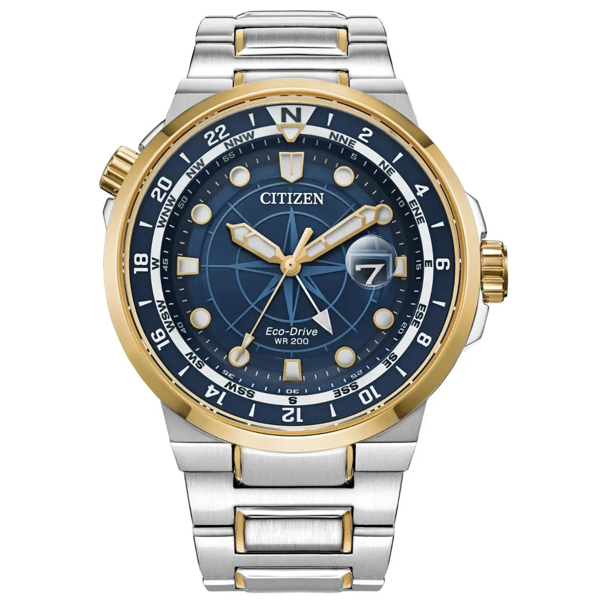 Citizen Eco Drive Men`s Endeavor Luxury Sport Blue Dial Watch BJ7144-52L
