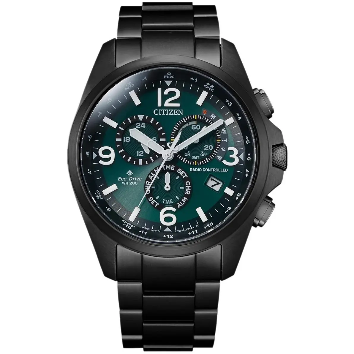 Citizen Promaster Radio Controlled Green Dial Solar Men`s Watch CB5925-82X