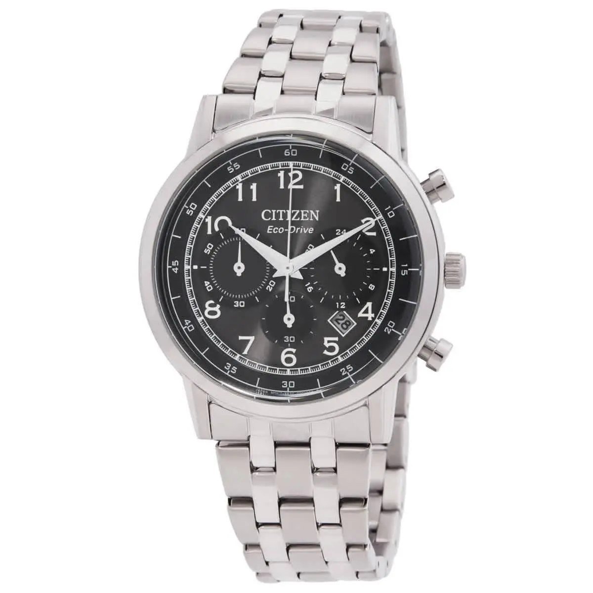 Citizen Eco-drive Chronograph Black Dial Men`s Watch CA4630-53E
