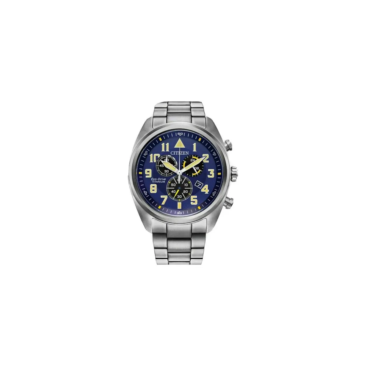 Men`s Citizen Garrison Super Titanium Pilot Chronograph Watch AT2480-57L