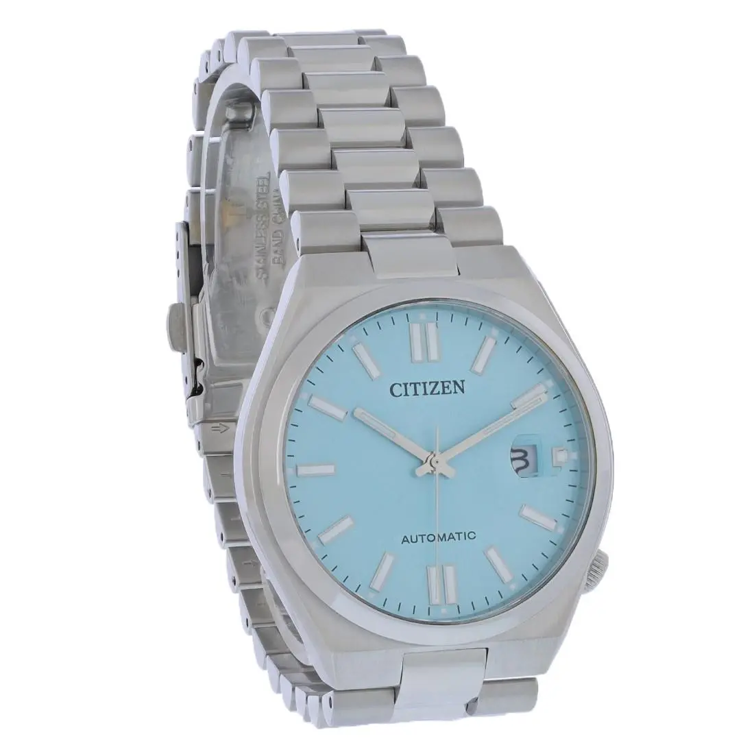 Citizen Tsuyosa Collection Men`s Automatic Watch NJ0151-53M - Face: Blue, Dial: Blue, Band: Silver