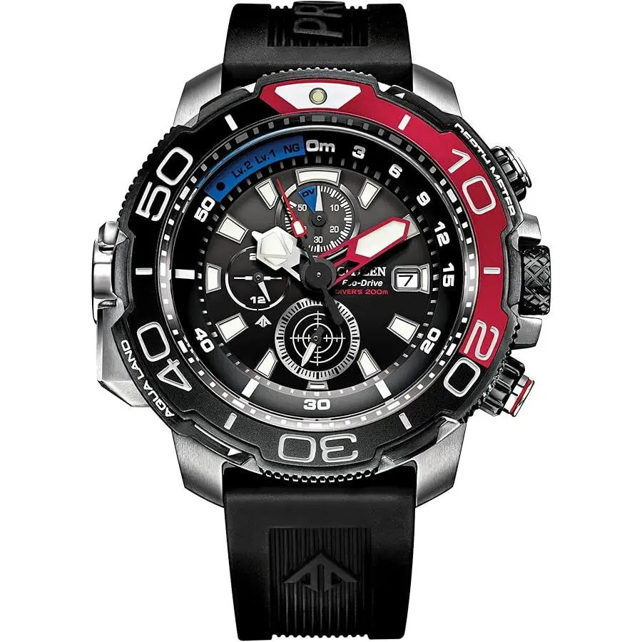 Citizen Eco Drive Man`s Promaster Aqualand Dive Chronograph Watch BJ2167-03E