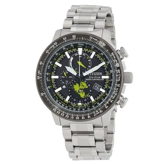 Citizen Promaster World Time Black Dial Men`s Watch BY3006-53E