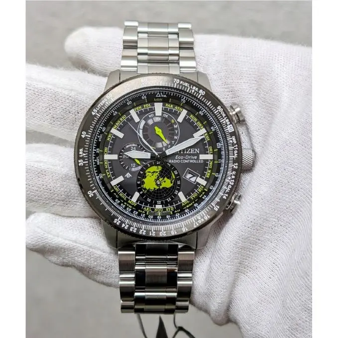 Citizen Promaster Geo Trekker Men`s Watch BY3006-53E Gray Dial World Time