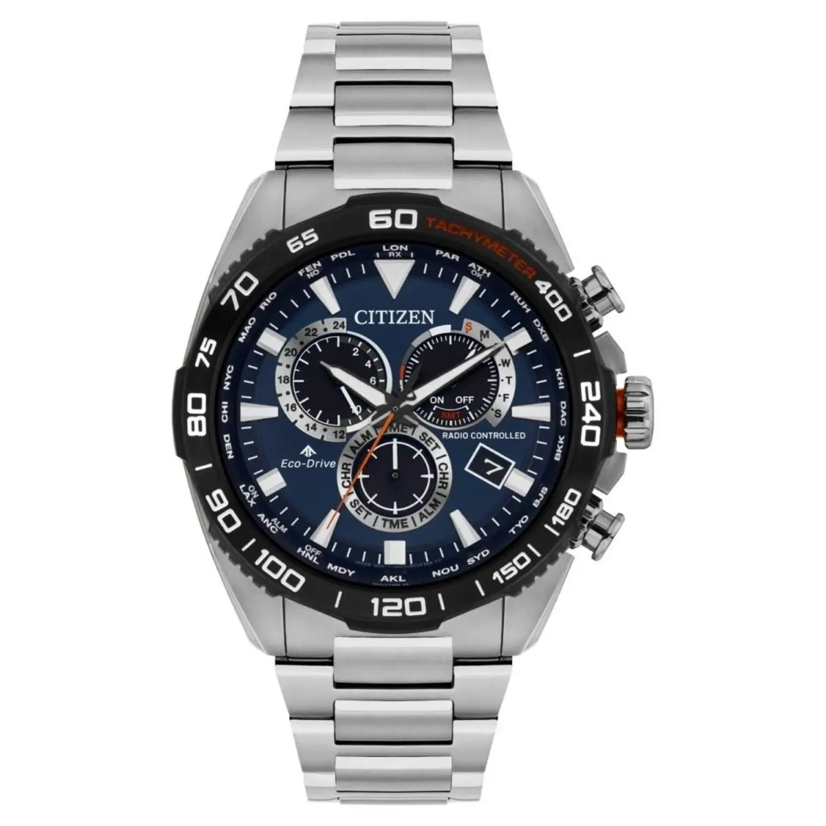 CB5034-58L Eco-drive Radio Controlled A.t. Chronograph Stainless by Citizen