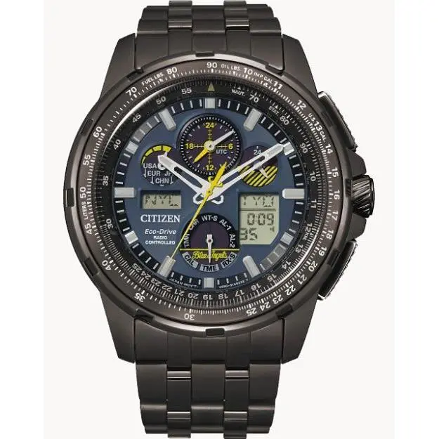 Citizen Promaster Skyhawk A-t Black Stainless Steel Men`s Watch JY8097-58L