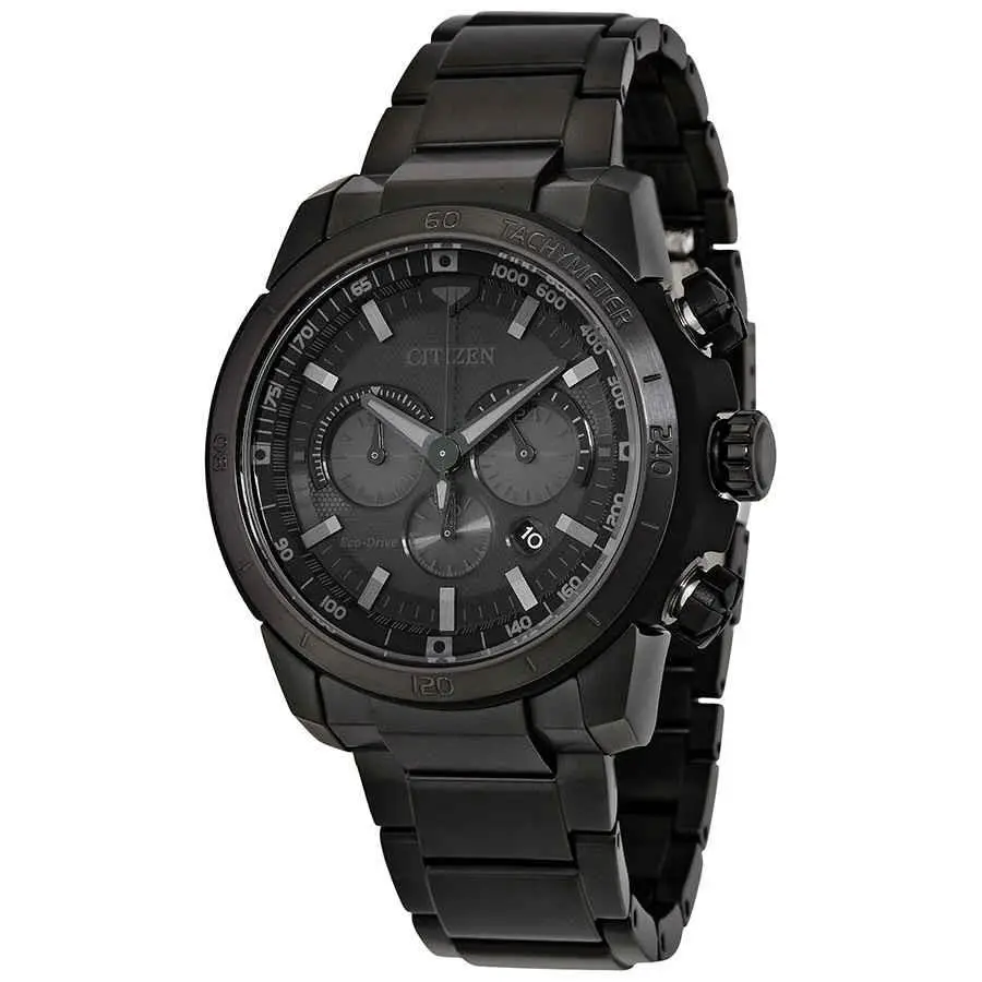 Citizen Ecosphere Eco-drive Black Dial Men`s Watch CA4184-81E - Black, Dial: Black, Band: Black