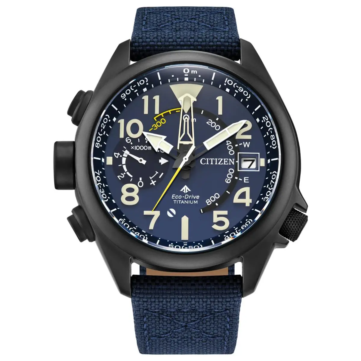 Citizen Eco-drive Promaster Altichron Blue Dial Men`s Watch BN4065-07L