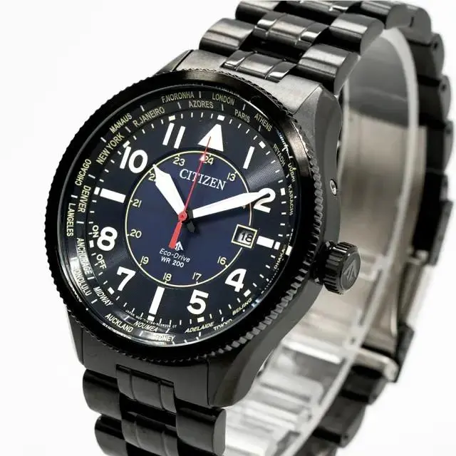 Citizen Promaster Land World Time Watch Dial Stainless Steel BX1015-84L