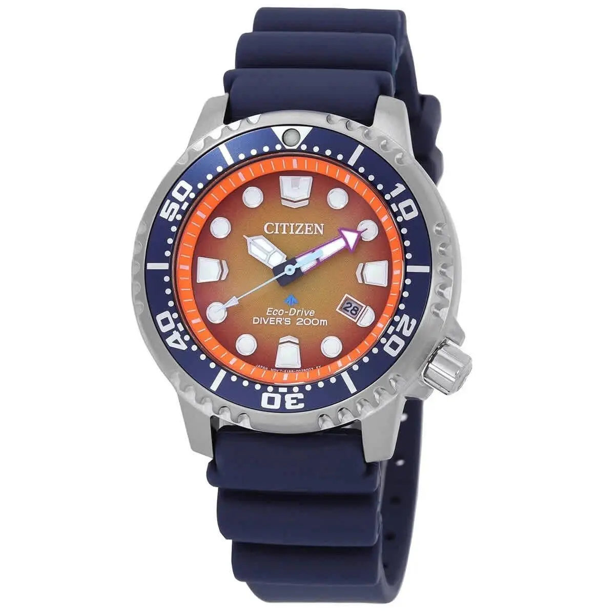 Promaster Dive Eco-drive Orange Dial Men`s Watch BN0169-03X by Citizen