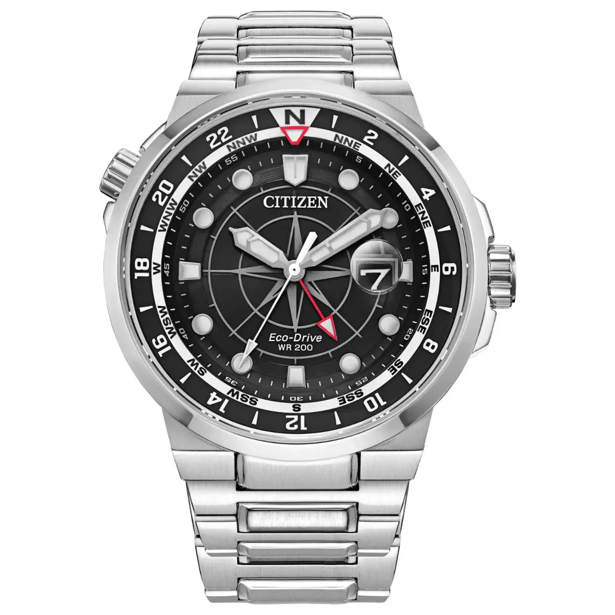 Citizen Eco Drive Men`s Endeavor Luxury Sport Black Dial Watch BJ7140-53E