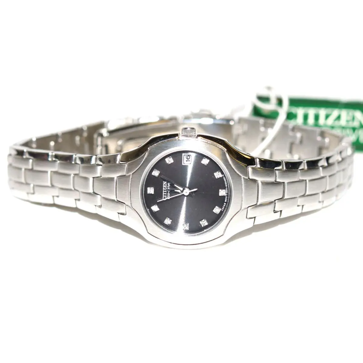 Citizen Eco Drive Black Dial SS Women`s Watch EW1410-50G