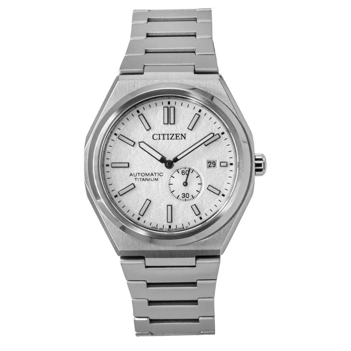 Zenshin Super Titanium Silver Dial Automatic NJ0180-80A 100M Mens Watch by Citizen