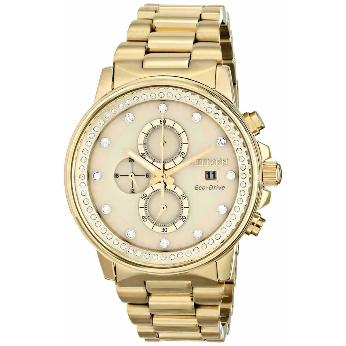 Citizen Men`s FB3002-53P `nighthawk` Chronograph Gold-tone Stainless Steel Watch - Gold