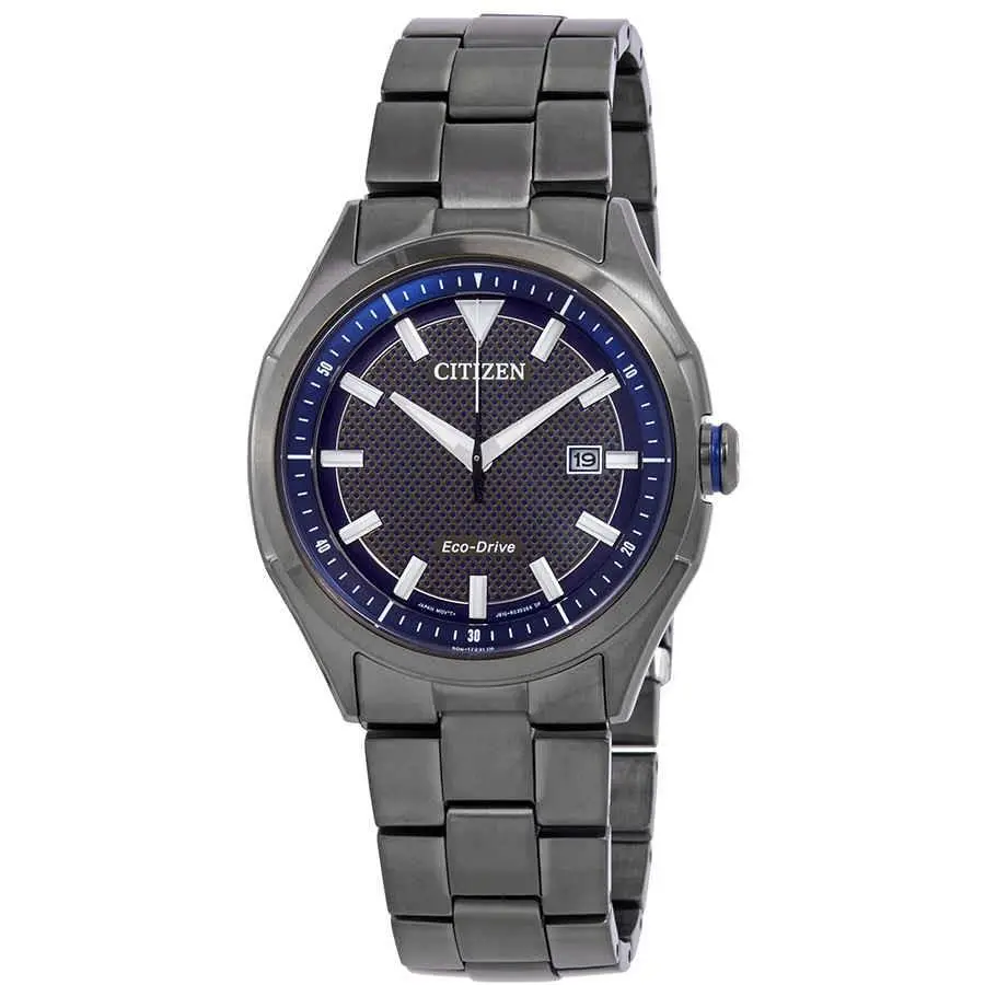 Citizen Wdr Eco-drive Blue Dial Men`s Watch AW1147-52L