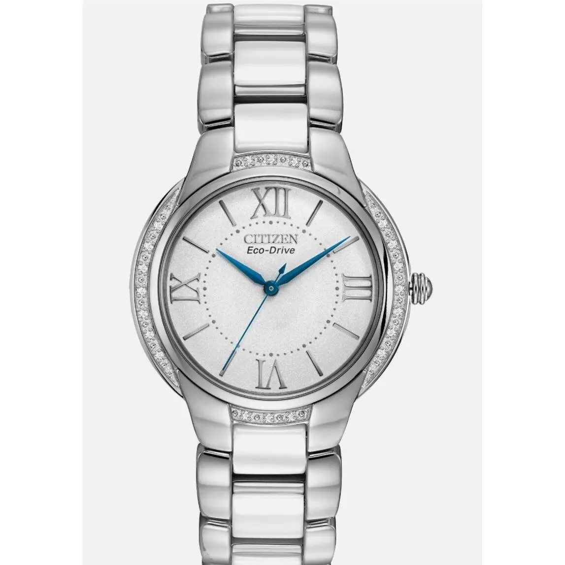 Citizen Women`s EM0170-50A Eco-drive Ciena Ceramic Diamond Accented Watch