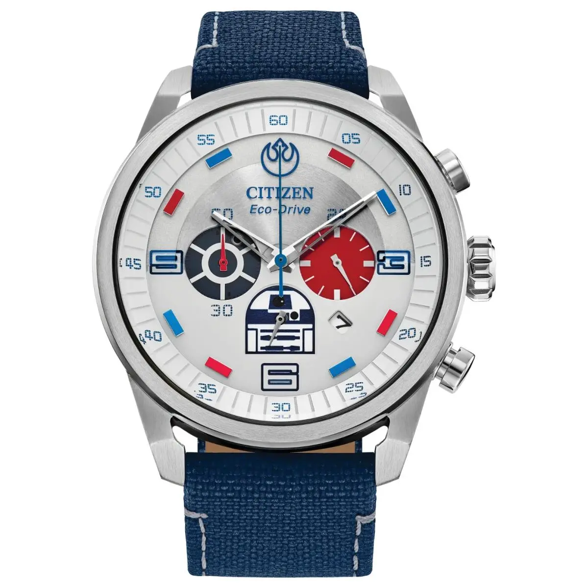 Citizen R2-D2 Silver-tone Dial Men`s Watch CA4219-03W