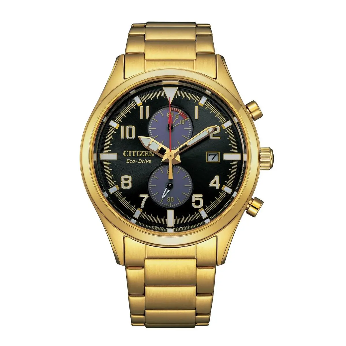 Citizen Men`s Sport 43mm Solar Quartz Eco-drive Watch CA7022-87E