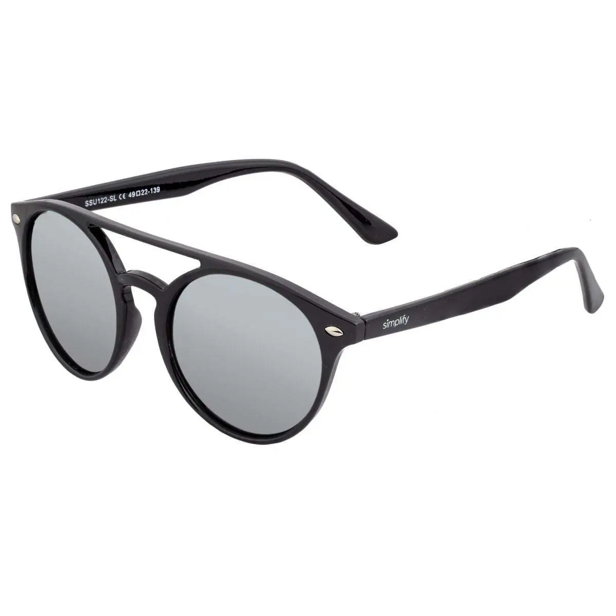Finley Polarized Sunglasses - Black/silver by Simplify