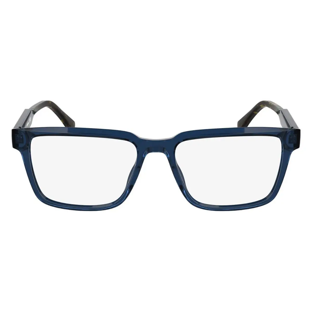 Lacoste L2976 Eyeglasses Male Transparent Blue 55mm - Frame: Transparent Blue, Lens: Demo