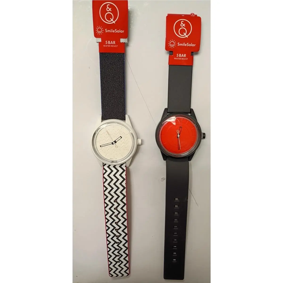 Lot of 2 Smile Solar Powered Minimalist Design Watches by Citizen