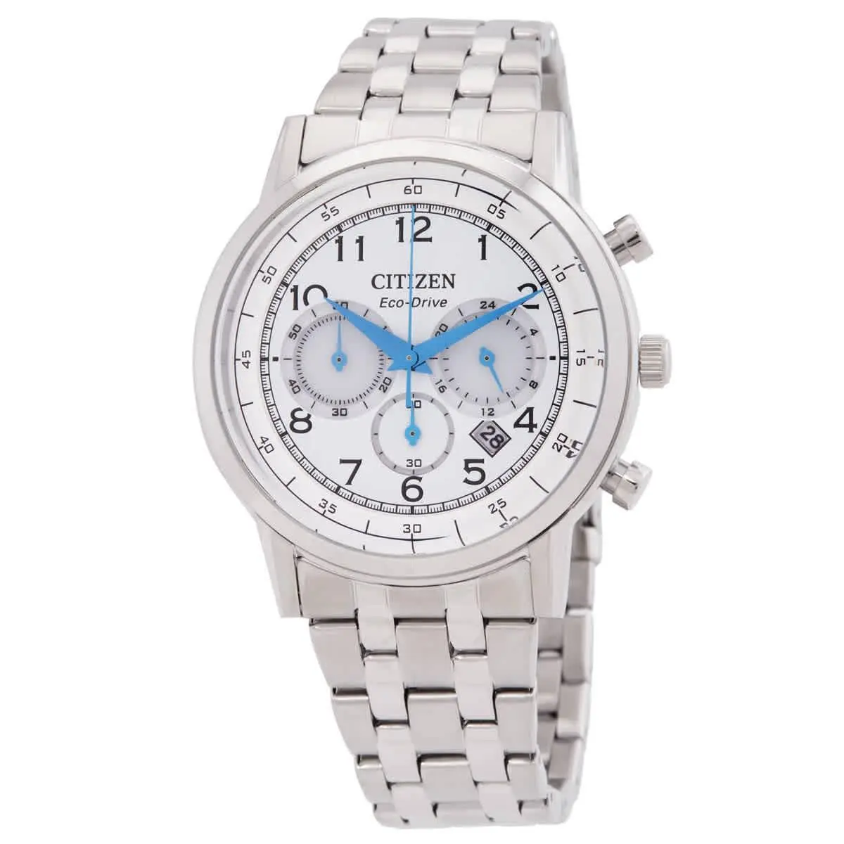 Citizen Eco-drive Chronograph White Dial Men`s Watch CA4630-53A