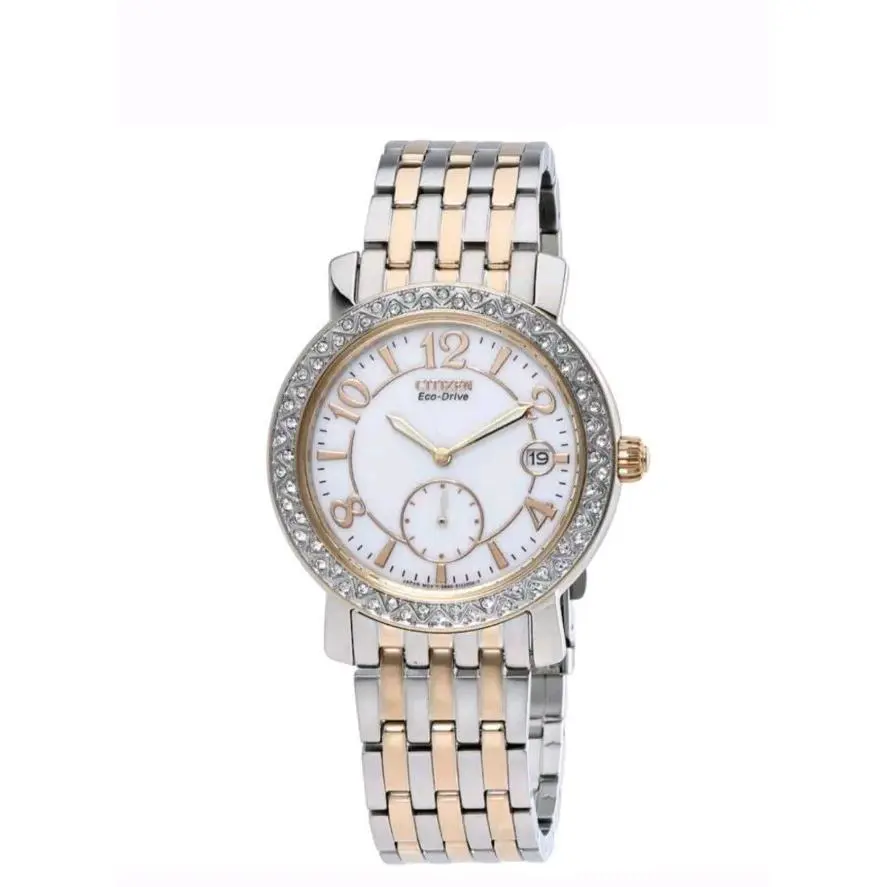 Citizen Eco-drive White Dial Ladies Watch EV1016-58A