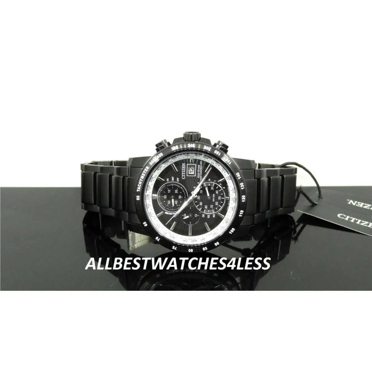 Citizen AT8175-58E Radio Controlled Tachymeter World Time Men`s Watch