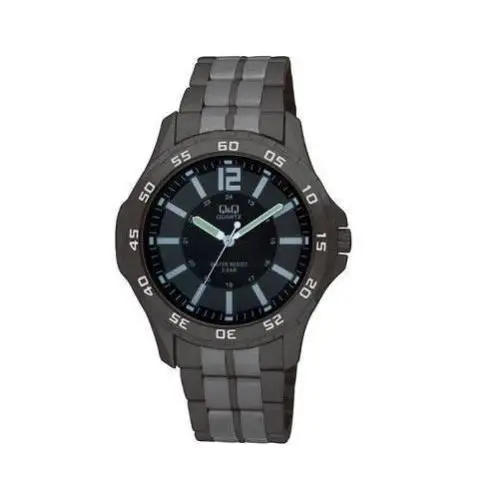 by Citizen Q258J402Y Mens Gunmetal Tone Luminous Black 2 Zone Dial Watch