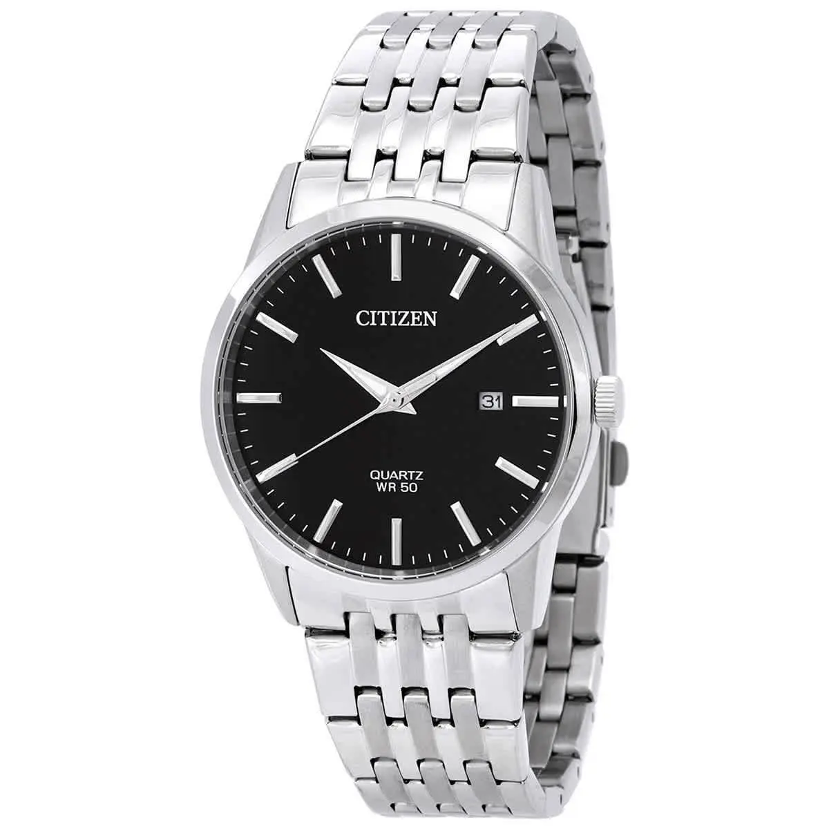 Citizen Quartz Black Dial Men`s Watch BI5000-87E